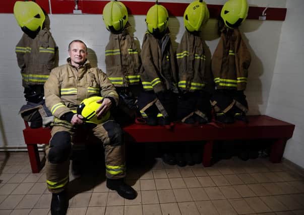 Firefighter Neil Burkinshaw retiring after 30 years service.