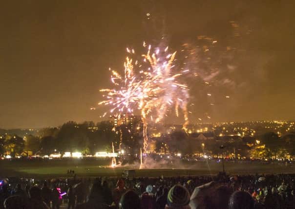 Picture by Allan McKenzie/AMGP.co.uk - Thornes Park Bonfire, Thornes Park, Wakefield, England - 021113 - Thornes park fireworks, gv, general view.