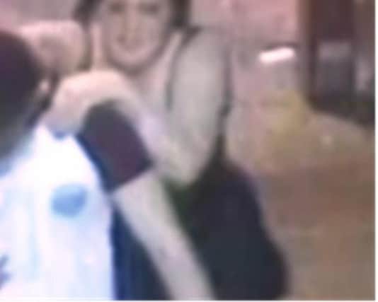 CCTV images released after a violent assault at Pontefract Monkhill railway station.
