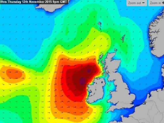 Storm Abigail will lash the UK with 80mph winds