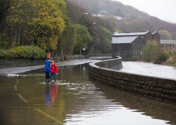 Burnley Road closed between Hebden Bridge and Todmorden, due to flooding