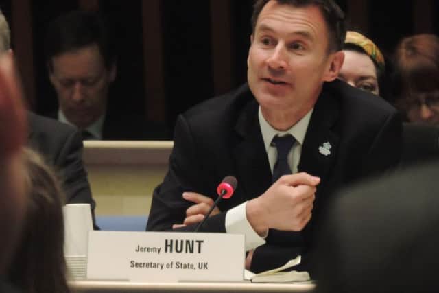 Health secretary Jeremy Hunt.