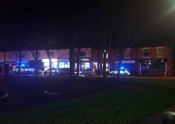 The scene of a crash on Kirkby Road, Hemsworth.
