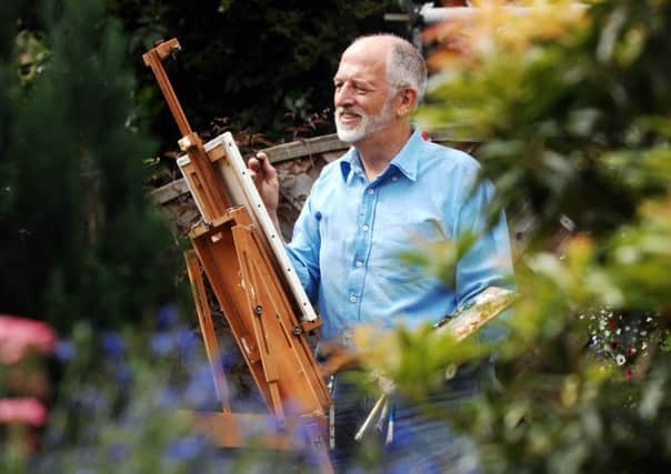 PAGE 3 (MAIN)
Artist Les Packham pictured in his garden at Wakefield.....30th July  2008 Picture By Simon Hulme..
