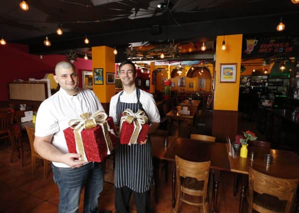 Mex Cantina opening their restaurant on Christmas day between 12pm and 2pm for the homeless in Wakefield.
Marco Alfano (head chef) and Anthony Wong (second chef)