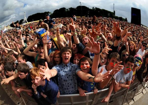 Leeds Festival crowd.