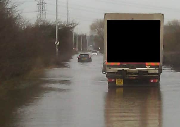Lock Lane Castleford flooding over Christmas weekend 2015. Pic on NPT Facebook page.
