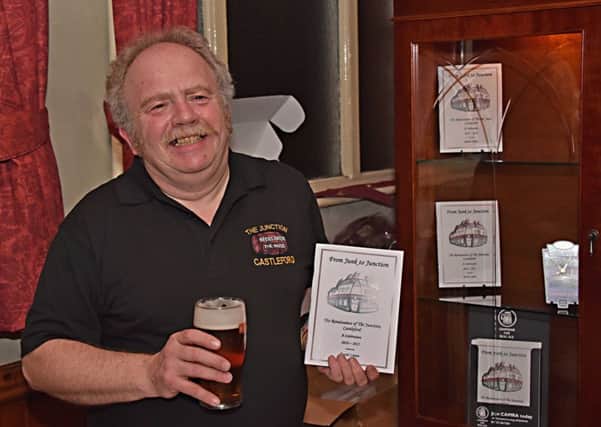 David Litten with his his book about The Junction pub in Castleford.
Picture: Peter Broomfield.