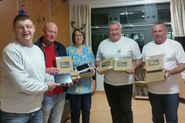 Wheel of Light foundation presented tablets to Pinderfields Hospital