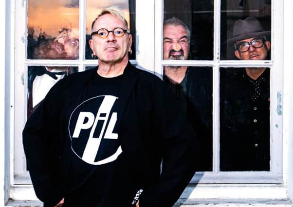 PiL, left to right, Lu Edmonds, John Lydon, Scott Firth, Bruce Smith.  Picture: Tomohiro Noritsune Â© PiL Official 2015.
