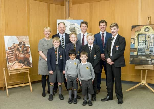 Picture by Allan McKenzie/YWNG - 12/01/16 - Press - QUEGS School Report, QUEGS, Wakefield, England - Back Row (l-r) Louise Gray, David Craig, Sam Beever & Tom Allott. Middle Row (l-r) - Edward Leonard, Henry Grosier, Finley Hunt & Ty;er Campbell. Front - Aurav Vinta & Oliver Rose.