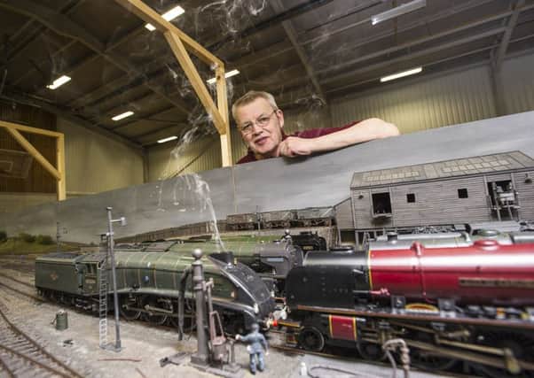 The golden age of steam: Ian Bissett at a previous Normanton and Pontefract Railway Modellers Society's annual show at New College, Pontefract