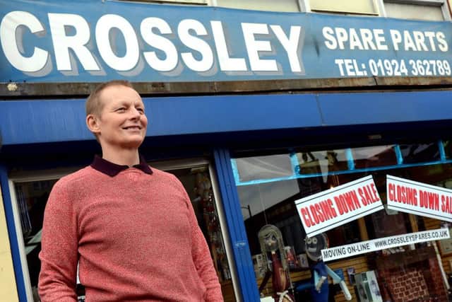 Newspaper: Wakefield Express.
Story: Kevin Crossley - owner of Crossley Spare Parts in Wakefield, is retiring from the family business 40 years.
Reporter: Michael Muncaster.
Photographer: Andrew Bellis.
Photo date: 29/02/16
Picture Ref: AB074c0216