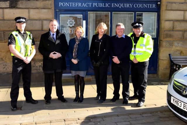 Pontefract councillors meet West Yorkshire Police and Crime Commissioner Mark Burns-Williamson.