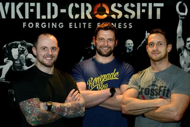 Dave Young, Paul Bedford and Dan Patterson of Wakefield Crossfit.