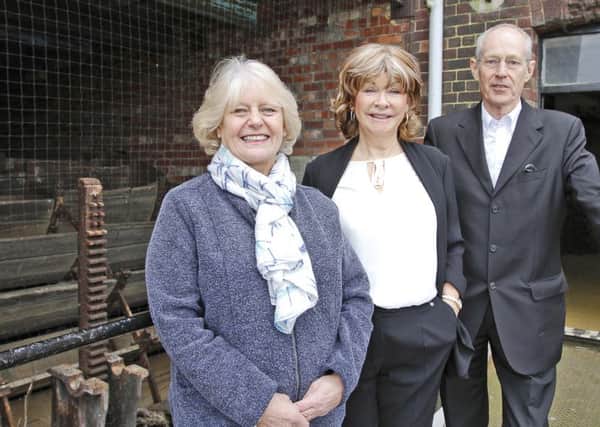 Alison Drake, Castleford Heritage Trust, Coun Denise Jeffery and Coun Peter Box. Wakefield Council granted Â£50k to Queen's Mill transformation project.
