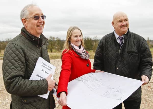 Pictured left to right  Cllr Les Shaw, Cabinet Member for Culture, Leisure and Sport, Pauline Kitching, Parish Councillor for Upton and North Elmsall
Cllr Martyn Ward, local councillor for Ackworth North Elmsall and Upton at the new Minsthorpe Pool site