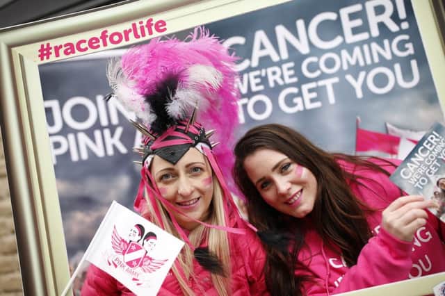 The launch for Wakefield's Race for Life. Trinity Walk Shopping Centre, Wakefield
Katie Mathers and Amy Whitrod-Brown
