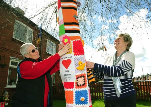 The Castleford home which was subject to a "Yarn bombing" incident.