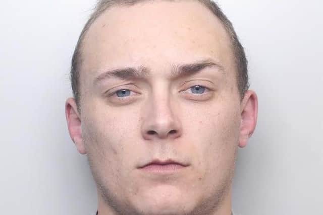 Liam Turner of Lofthouse., pleaded guilty to three offences of robbery, three offences of possession of an imitation firearm, two offences of causing grievous bodily harm, common assault and criminal damage.
