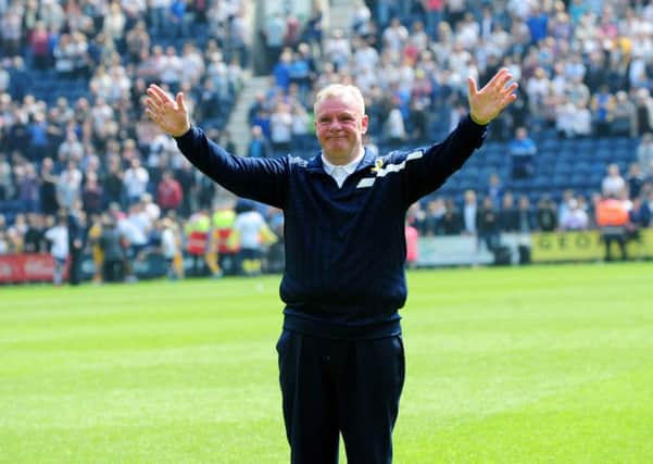 An emotional Steve Evans at the end of Leeds United's last match of the season.