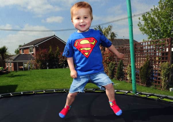 Three-year-old Freddie McDonald, from Ossett, whose family are encouraging people to donate to the NHS Organ Donor Register.