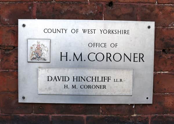 Wakefield Coroner court sign
