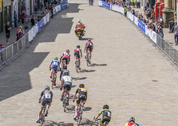 Riders competing in last years Pontefract Cycling Festival.