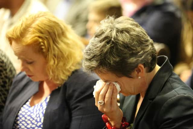 MP for Wakefield Mary Creagh (right) attending the vigil.