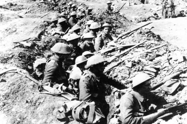 Cramped and crowded conditions in the trenches.