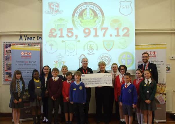 Bishop Konstant Catholic Academy Trust  schools raised almost  Â£16,000 for Yorkshire Air Ambulance in memory of former pupil Bethany Jones, who died in a crash on the M62.