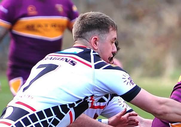 Scrum-half James Slater scored two tries in Eastmoor's 46-6 win at Castleford Panthers in National Conference League Division Three.