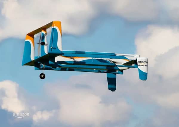 The latest version of Amazons Prime Air drone.