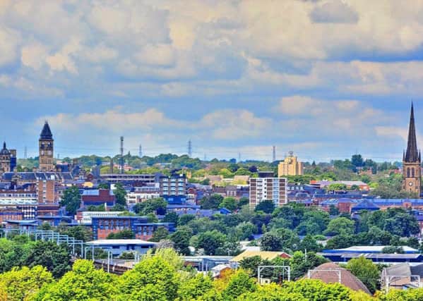 Wakefield city centre skyline by Grant Osborne