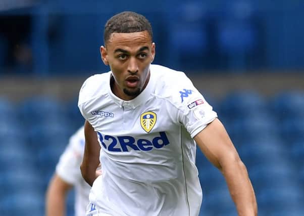 Kemar Roofe, who went close with a late header for Leeds United.