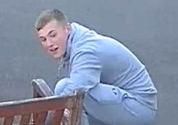Police would like to speak to this man in connection with a criminal damage offence in Wakefield
. Call police via 101 quoting reference WD787 if you can help.