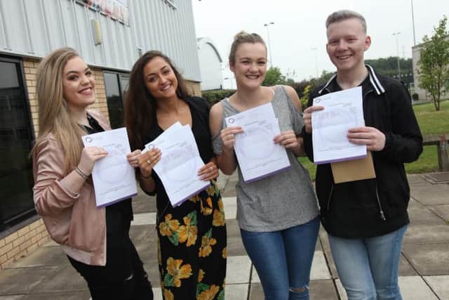Teenagers at Outwood celebrate their A level grades
