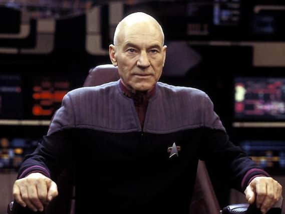 Sir Patrick as Star Trek's Captain Jean-Luc Picard