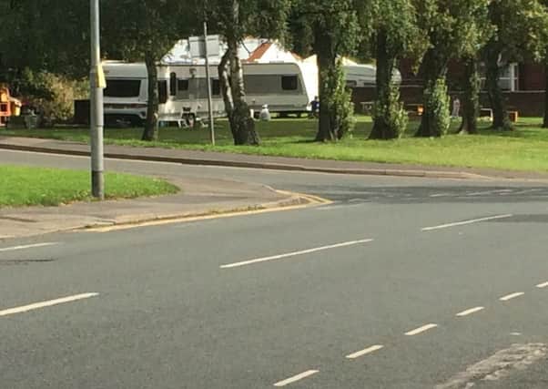 Travellers site set up on Bradford Road in Wakefield