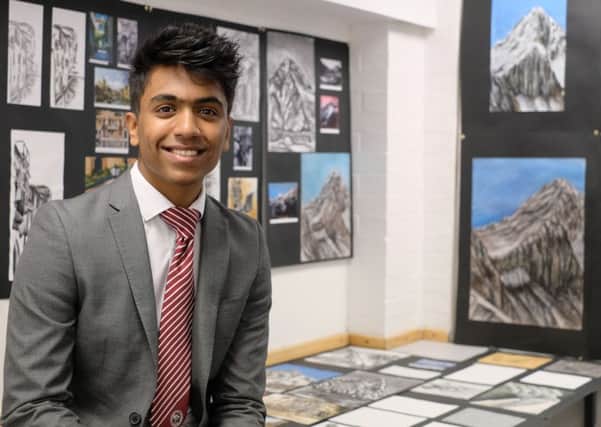 QEGS student Varun Kumar has launched Art for Health which aims to calm patients in medical settings.