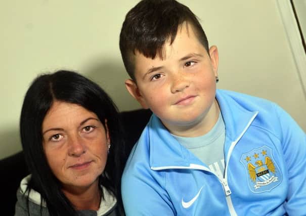 Harvey Mountain, 11, is to travel to America for pioneering proton beam treatment on a brain tumour. Pictured with his mum, Angela.
AB353a1016