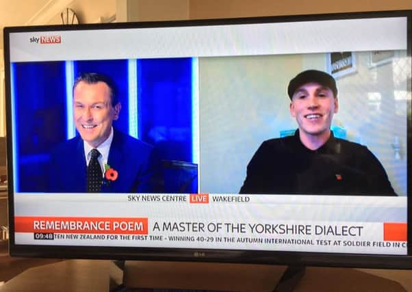 Ben appeared on Sky News talking about his latest poem.