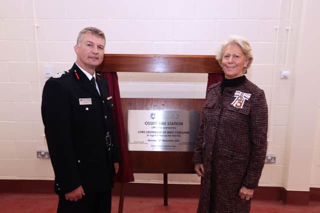Official opening of the new Ossett Fire Station.
The Wilfred, Silkwood Park Ossett
Simon Pilling and Lord Lieutenant Dr Ingrid Roscoe