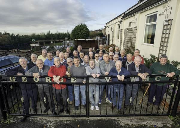 COMRADES: Former Glass Houghton Colliery workers met up for the first time since the mine shut.