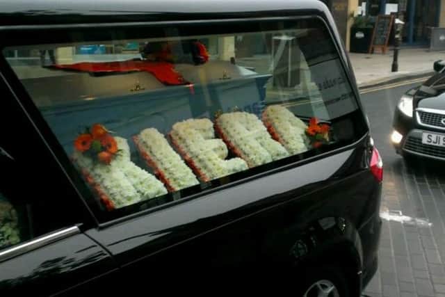 The funeral of Andrew and Kiera Broadhead, at Wakefield Cathedral.