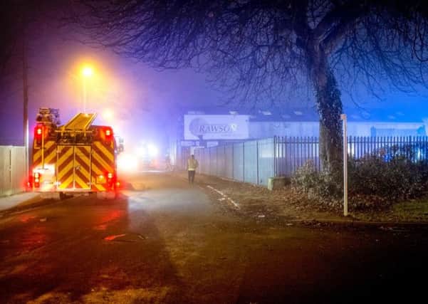Fire at Rawson factory, Portobello Road, Wakefield. Picture courtesy of James Johnson