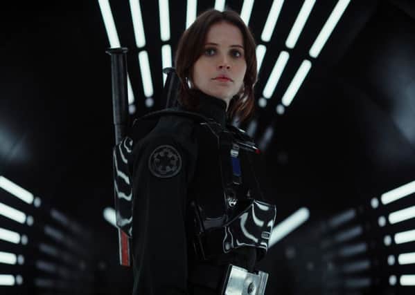 Felicity Jones stars in Rogue One: A Star Wars Story. Picture: Film Frame..Â© 2016 Lucasfilm Ltd. All Rights Reserved.