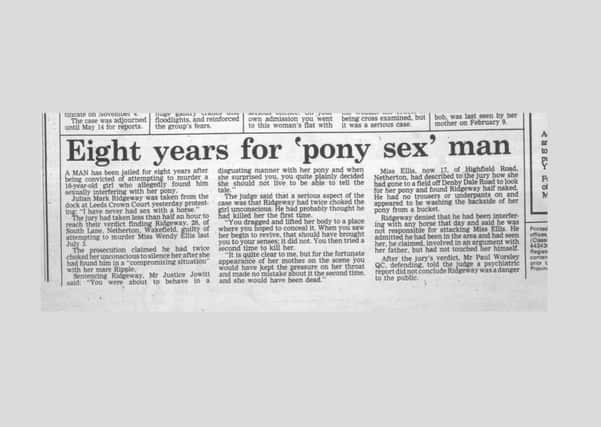 The newspaper clipping from 1991.