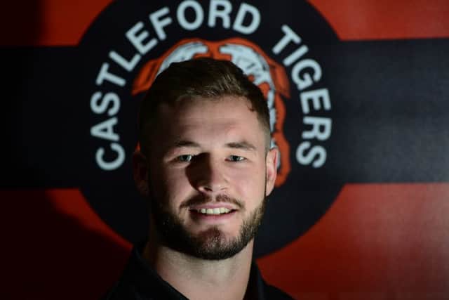 Zak Hardaker, who has been given the number one shirt with Castleford Tigers.