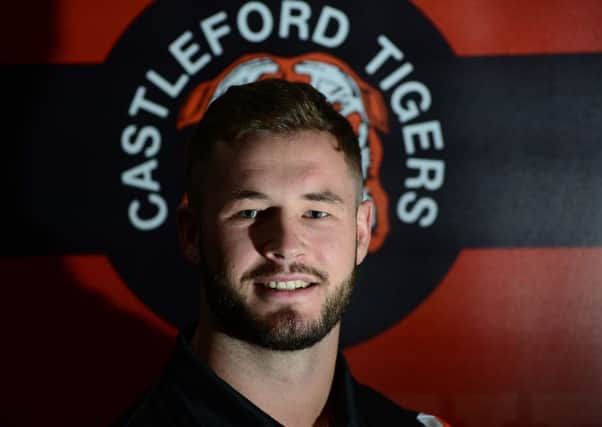 Zak Hardaker, who has been given the number one shirt with Castleford Tigers.